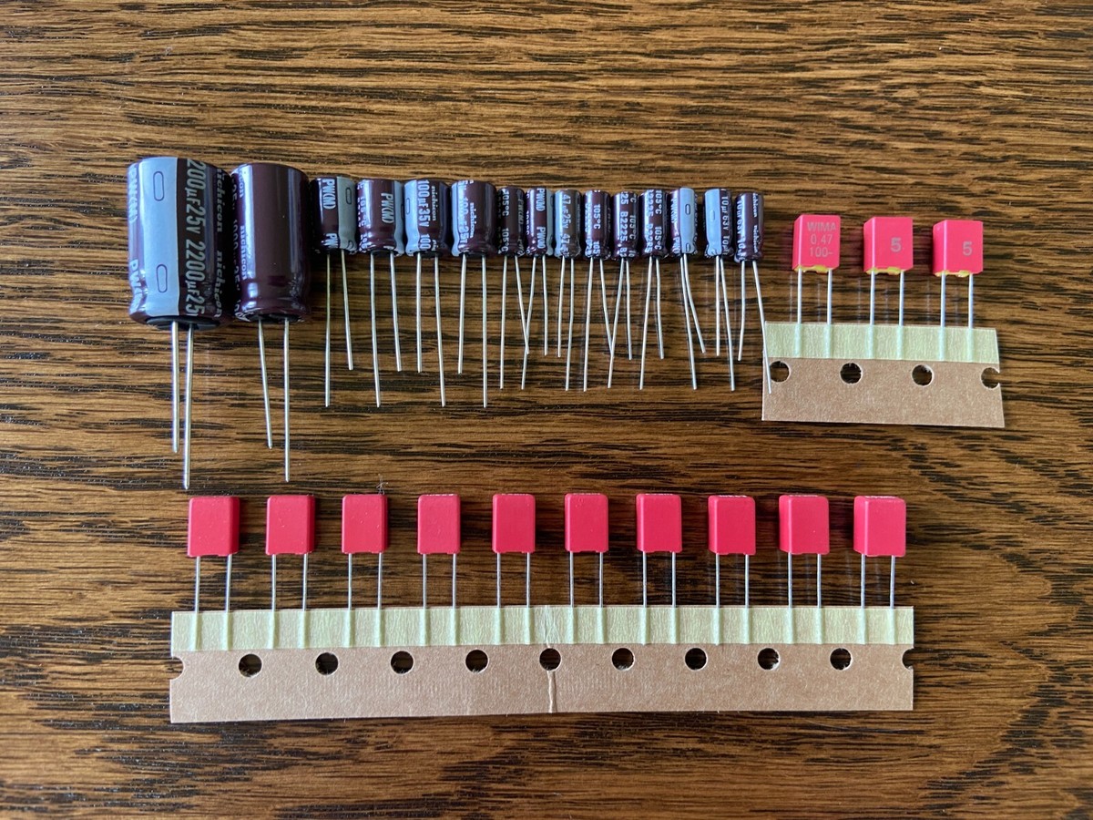 DENON DP-37F ジャンク Denon DP-37F Recap Kit Capacitors Turntable Speed Repair Set (28