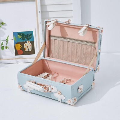 12 Inch Natural Keepsake Baby Box Vintage Suitcase Memory Case