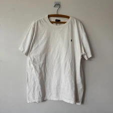 VTG Polo Ralph Lauren Tee Mens XL Embroidered Pony USA Prep Ivy Classic FLAW