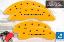 2016-2024 Chevy Camaro Lt Front Rear Ylw Mgp Brake Disc Caliper Covers Brembo