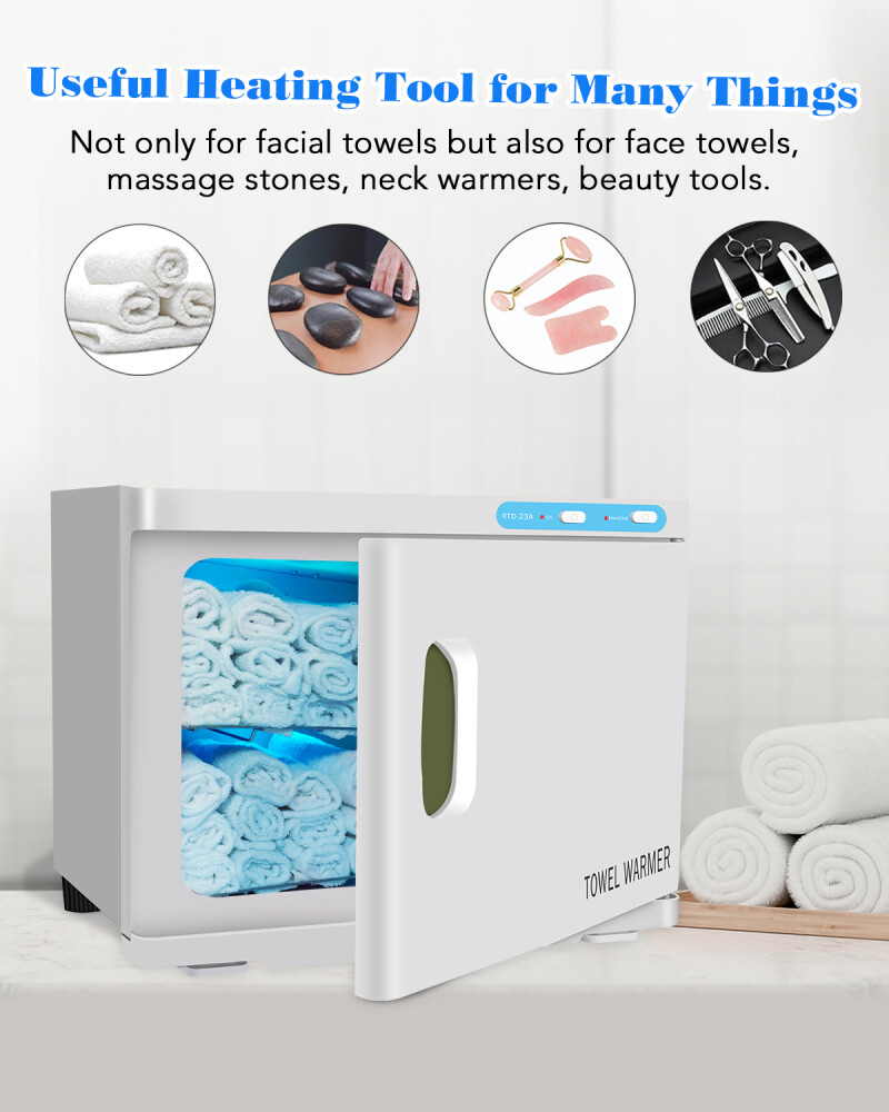 23L Hot Towel Warmer UV Sterilizer Cabinet Salon Spa Beauty Facial Skin  Care US | eBay