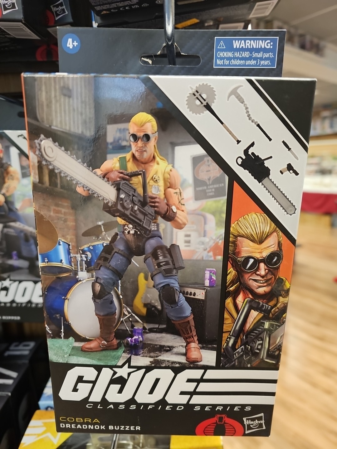 Hasbro GI Joe Classified Series Cobra Dreadnok Buzzer 6-Inch Action Figure with Accessories