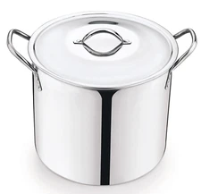 8-Qt Stainless Steel Stock Pot with Metal Lid