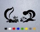 STICKER PEGATINA DECAL VINYL Penelope Pussycat & Pepe Le Pew