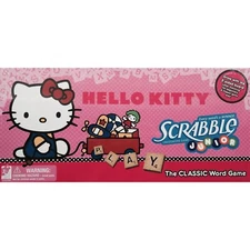 Hello Kitty Collection SCRABBLE Junior Board Word Game NEW Collector RARE Sanrio