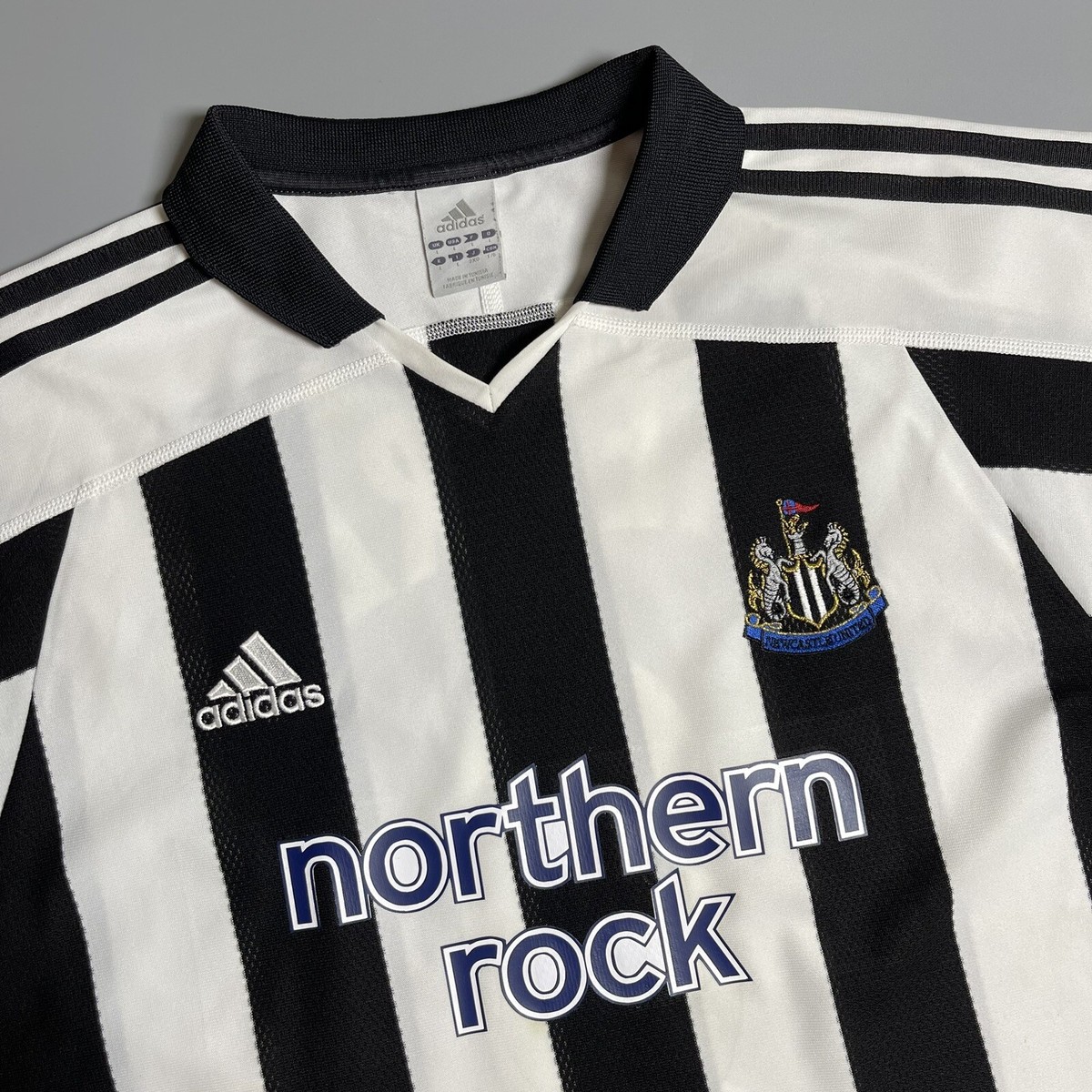 NEWCASTLE ADIDAS 2003/2004 FOOTBALL HOME JERSEY #9 ALAN SHEARER