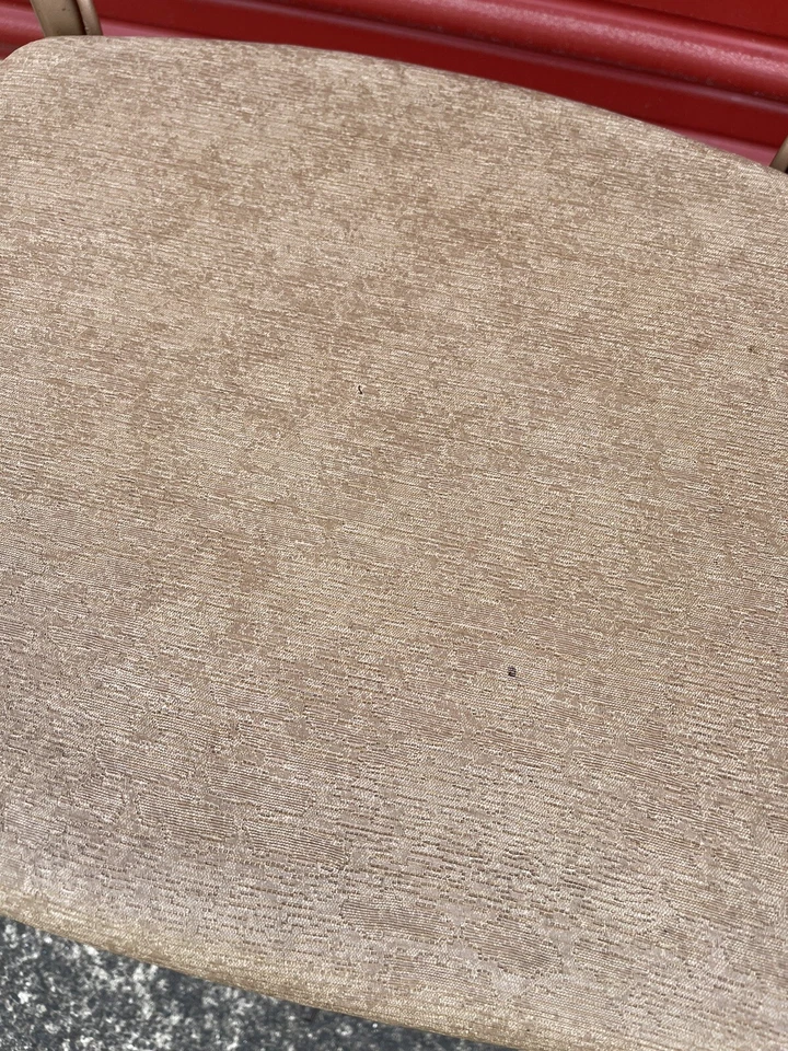 Juego de 4 sillas plegables Cosco vintage MCM Mid Century modernas doradas 1955 Foto 4 de 4