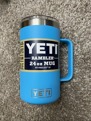 YETI RAMBLER 24oz MUG, REEF BLUE, MAGSLIDE LID, GREAT