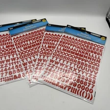 1480 Red NEW Jot alphabet Letters Stickers Autocollants Craft Scrapbook