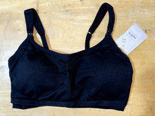 AUDEN 2-in-One Black Nursing and Hands-Free Pumping Bra Size Medium NWT