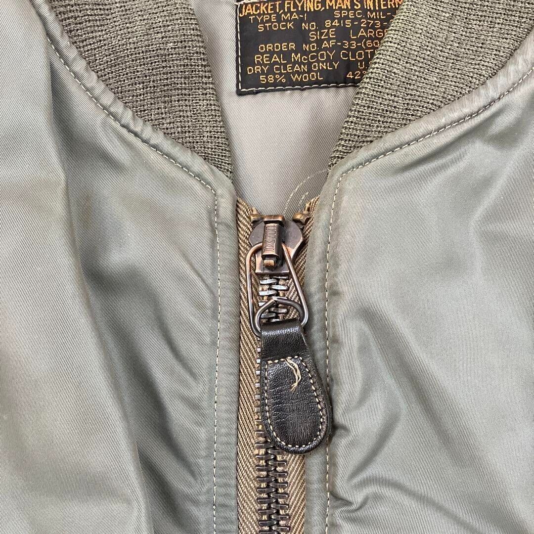 Real McCOY'S Flight Jacket Type MA-1 MIL-J-8279 men Size L Real McCOY'S Flight Jacket Type MA-1 MIL-J-8279 men Size L