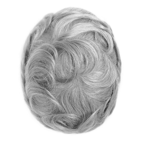Ultra Thin Skin Mens Toupee Natural Real Human Hair System Hairpieces 7x9 - Picture 18 of 62