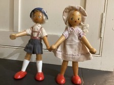 vintage Polish wooden dolls