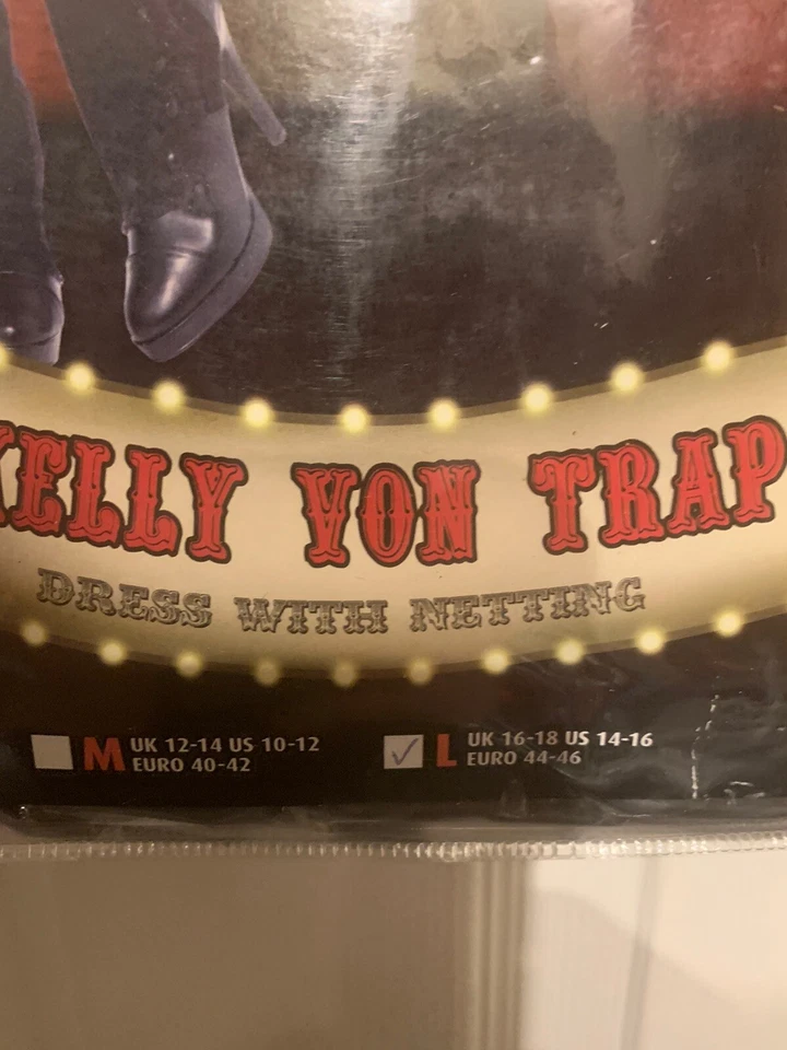 NUEVO SIN ETIQUETAS Smiffy’s Skelly Von Trap Disfraz Esqueleto Disfraz Vestido Adulto Talla L 14-16 EE. UU. Foto 3 de 4