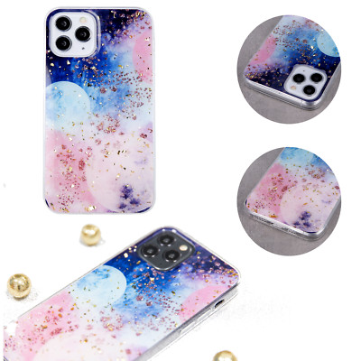 FÜR APPLE IPHONE 13 PRO MAX - Muster GLAM Case Schutz Tasche Hülle GALACTIC 