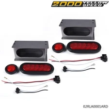 TRAILER/TRUCK LED FIT FOR STEEL HOUSING BOX W/6"OVAL TAIL LIGHT, 2" MARKER LIGHT