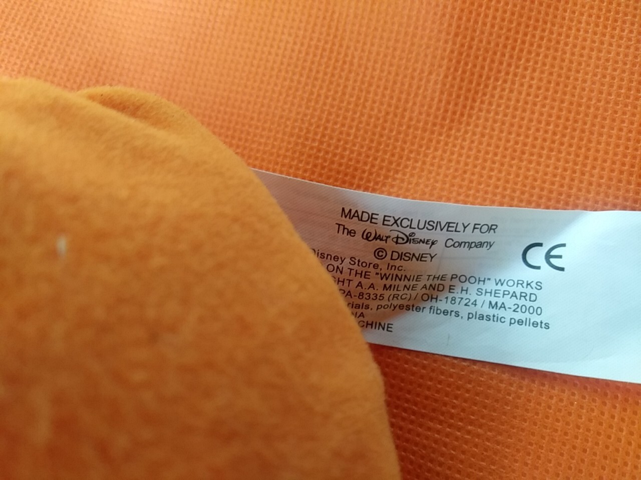 Disney Plush Beanie Winnie The Pooh 1999 In Tigger & Pumpkin Halloween Costume 