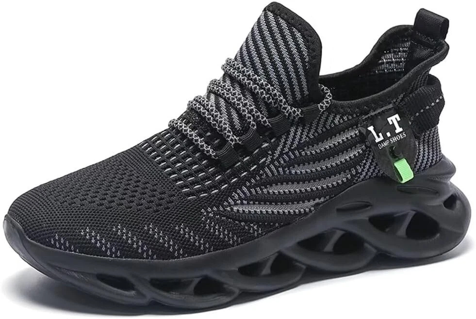 Mens Mesh Sneakers Slip on Walking Shoes Non-Slip Breathable Gym Sport Running