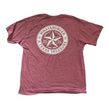 Whataburger A Texas Treasure Burger Burgundy T-Shirt Women's Size Large