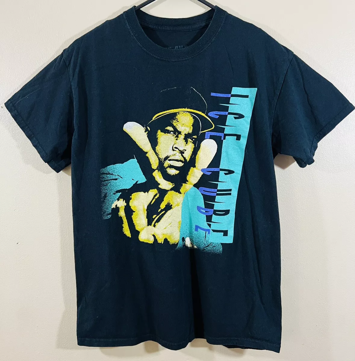 ice cube black rap tee graphic print Vintage style t shirt mens medium
