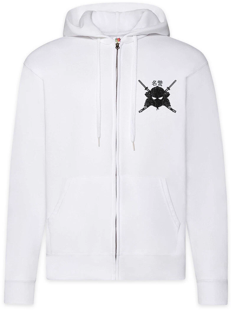 Samurai Meiyo Zipper Hoodie Samurai Ninja Japan Warrior Sword Seppuka Dakana
