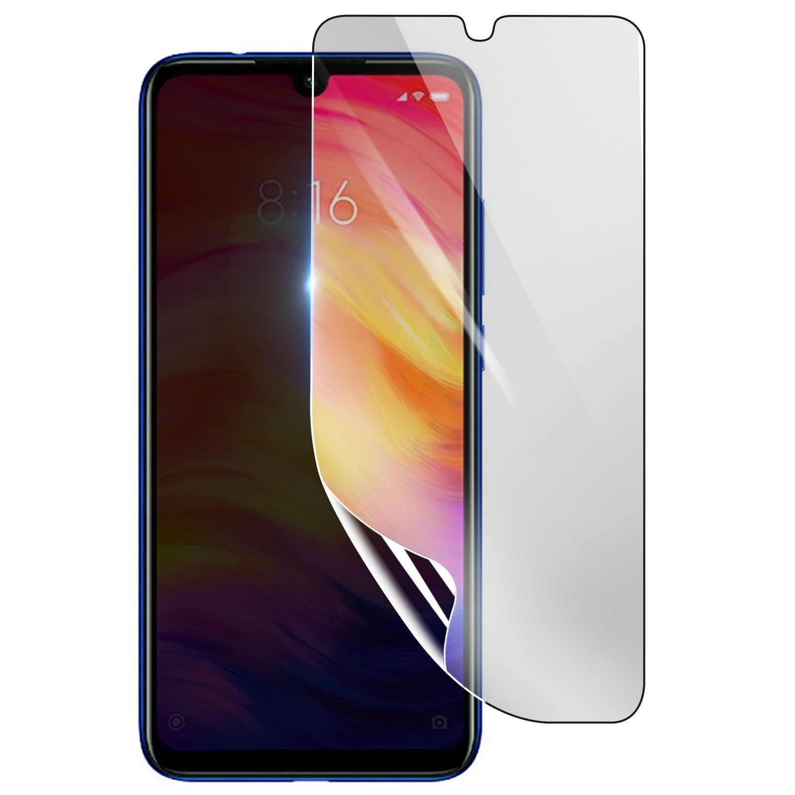 Protection écran hydrogel Redmi Note 7 anti-rayures film souple ultra-fin