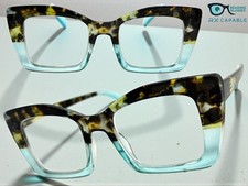 Classic Elegant Vintage Retro READING EYE GLASSES READERS Tortoise Frame 2.00