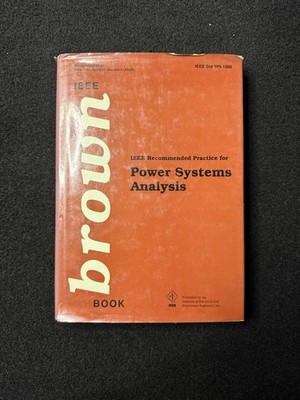IEEE Brown Book Std 399-1990 Power Systems Analysis 1st Print