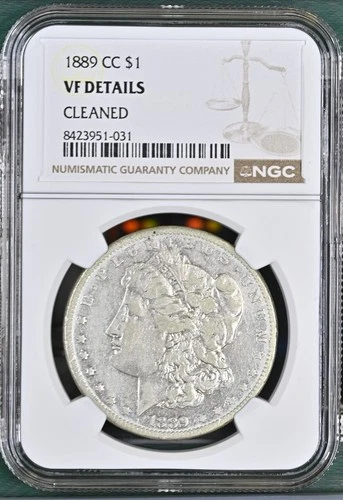 1889 CC Morgan Silver Dollar NGC VF Details