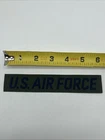 U.S. Military Air Force Tape Name Tab Patch Embroidered Subdued Green Blue Insig
