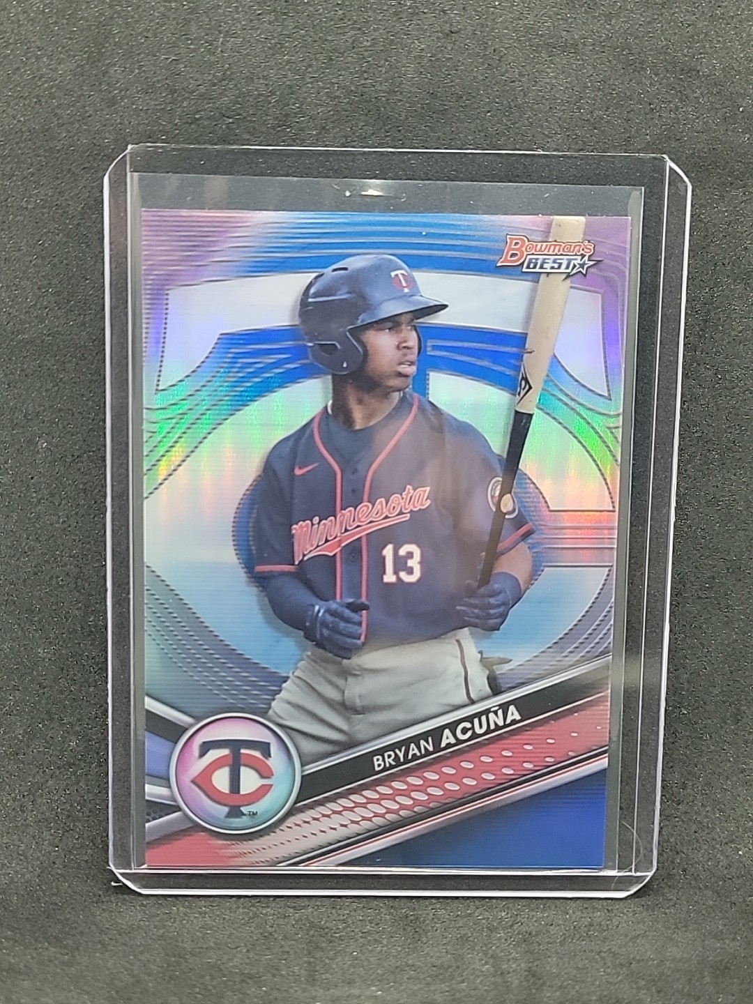 BRYAN ACUNA 2022 Bowman's Best  Prospect Blue Refractor #d/150