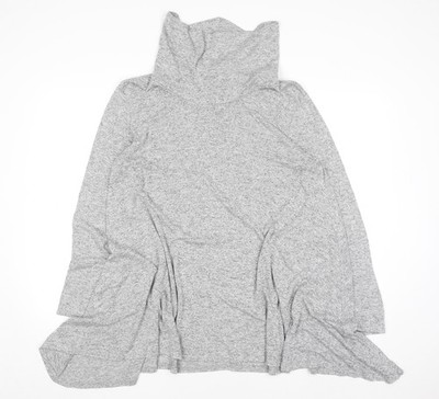 Voulez Vous Damen Pullover Pulli grau Rollkragen Langarm XL