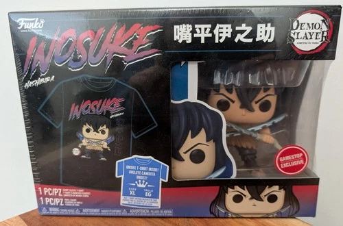 Funko Pop & Tee Demon Slayer Inosuke (XL Shirt) GameStop Exclusive NIB Sealed
