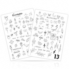 Fine Line Practice Skin   3 Sheets Pre-Printed Silicone Pads with Whimsical N...
