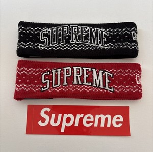 Cheap Supreme Headband Supreme Contrast Logo Headband Black