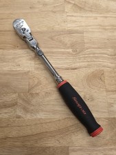 SNAP-ON FHX80A 3/8 LOCKING FLEX HEAD RATCHET LONG HANDLE SOFT GRIP