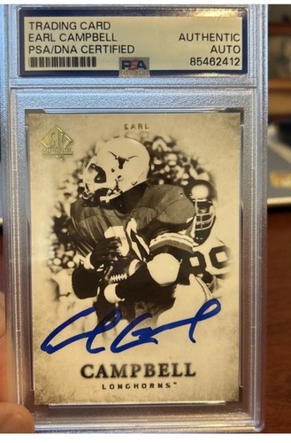 Earl Campbell [Autograph] #140 2012 SP Authentic card