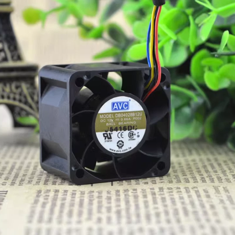 AVC DB04028B12U Cooling Fan 4028 DC12V 0.66A 4cm 4Pin PWM Server Fan - Image 3 of 4