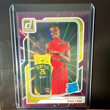 Panini 2025 Donruss WNBA Awa Fam Purple lazer RC #88 Seattle Storm /99