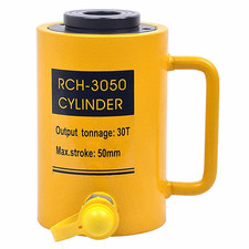 Image of 30 Ton Hydraulic Cylinder Hollow Jack 2" 50mm Single Acting Stroke Ram Jack New