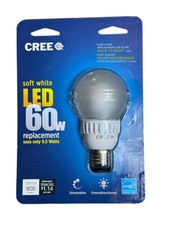 Cree Soft White Led 60w Dimmable Bulb 2700k800 Lumens- Nib