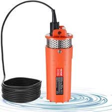 Solar Water Pump Submersible Deep Well Pump 12V DC 1.6 GPM 230 ft 96W