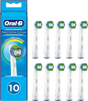 FÜR ORAL-B Neu, 10 Stück Oral-B Ersatzköpfe für Precision Clean Zahnbürste clean maximiser!