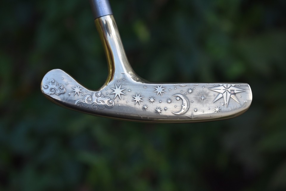 Par Ace BF Brass Putter RH 35 Steel Shaft