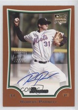 2009 Bowman Orange 233/250 Bobby Parnell Robert Parnell #227 Auto 0f8