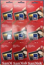 Lot of Nine 9 SanDisk 32GB SDHC Memory Cards - Brand New Unopened