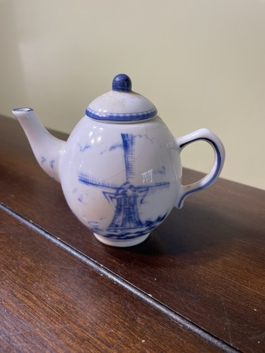 kleine Keramik Teekanne Windmühle - Bild 1 von 3