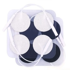 LotFancy TENS Unit Electrode Pads 40PCS Round Electrodes 1.25" Reusable Pads