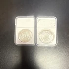 United States Mint American Eagle 2x 1 oz Silver Coins in Protective Cases 2 oz