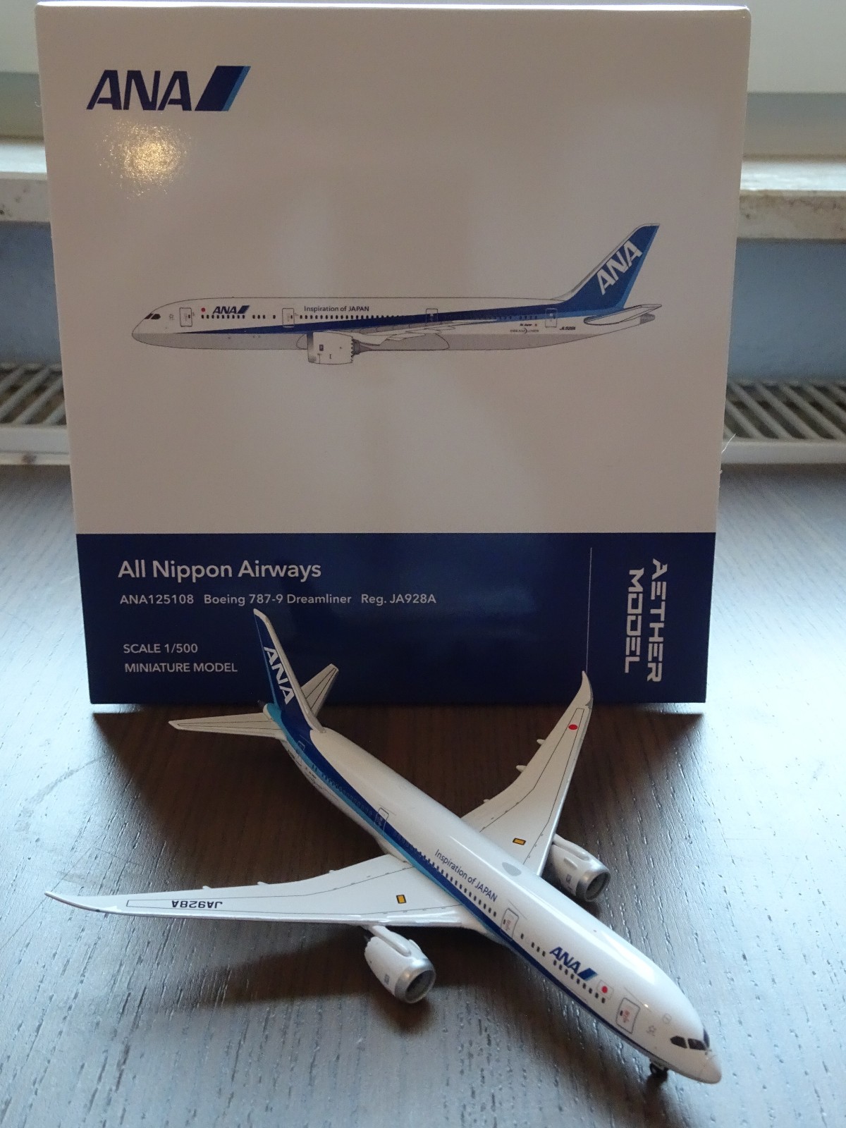 Aether Model (wie Herpa) ANA Boeing 787-9 - JA928A - 1:500 - ANA125108